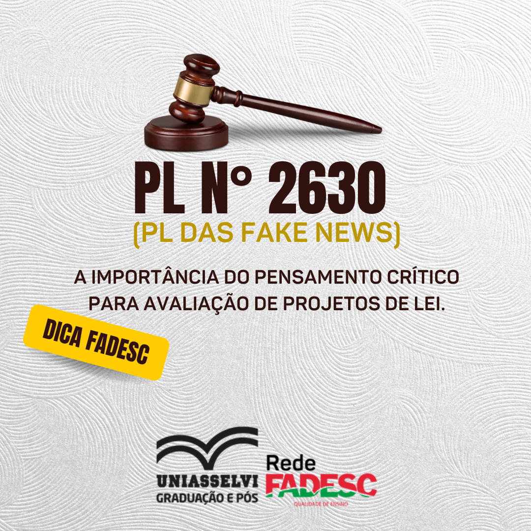 Você Está Por Dentro Do Assunto Da PL Das Fake News? -Fadesc ...